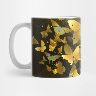 Golden Butterfly Garden Mug